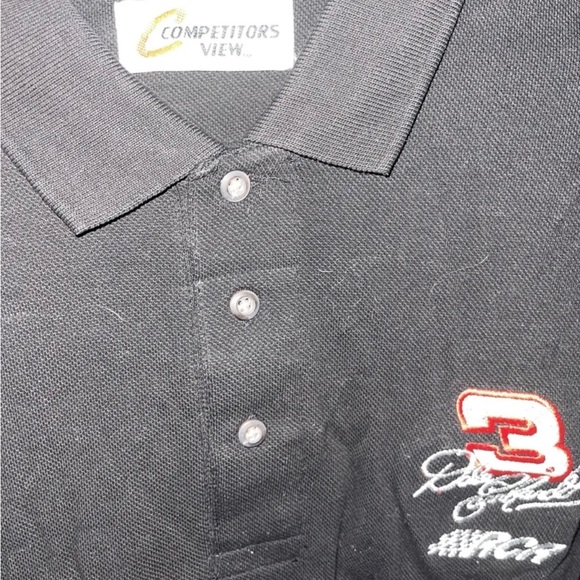 Dale Earnhardt Polo Shirt Black #3 RCR Competitors View Men's XL NASCAR NWT - Picture 3 of 5